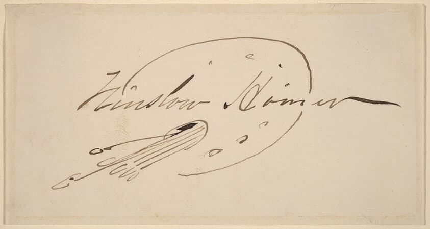 Signature in Palette — Winslow Homer