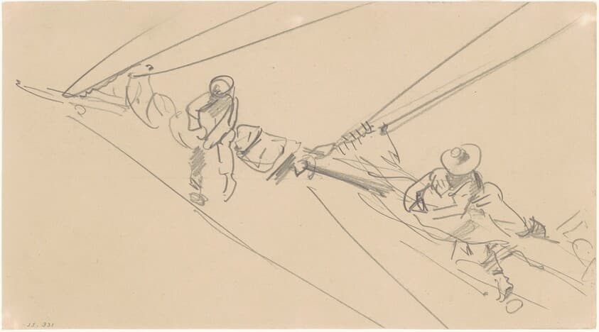 Men on a Spar — John Singer Sargent