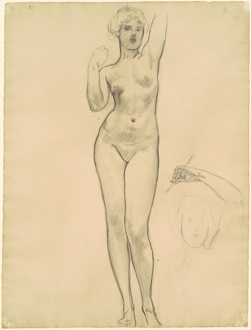 Studies of Aphrodite for "Aphrodite and Eros" — John Singer Sargent