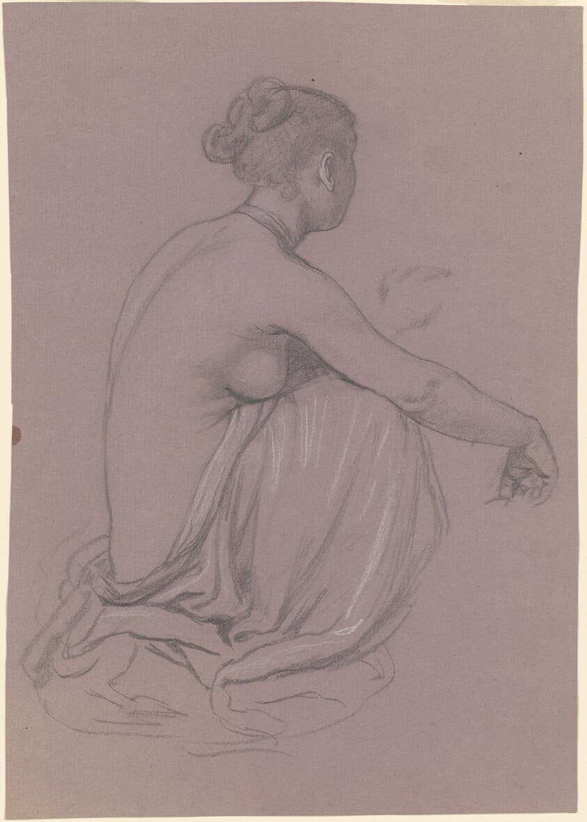 Study for "Greek Girls Bathing" — Elihu Vedder