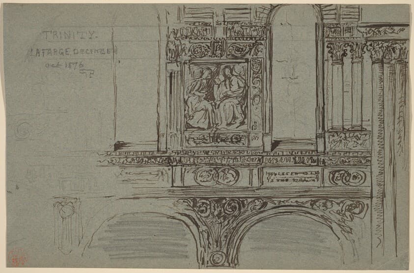 Trinity Church, Boston (nave) - Mural Study — John La Farge