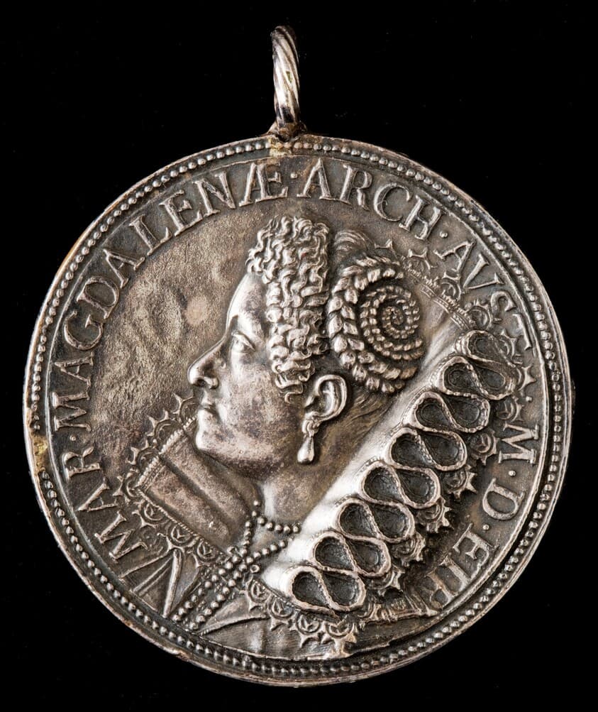 Maria Maddalena of Austria, 1589-1631, Wife of Grand Duke Cosimo II de' Medici 1608 [reverse] — Gaspare Mola