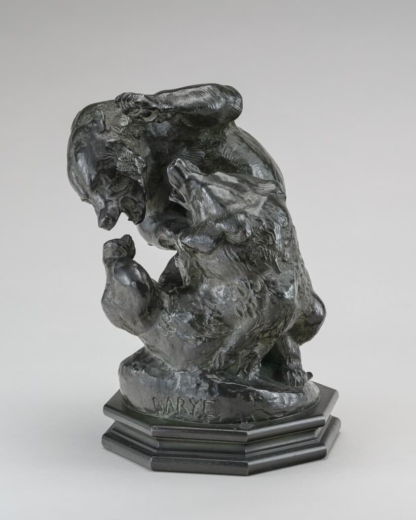 Two Bears Fighting — Antoine-Louis Barye