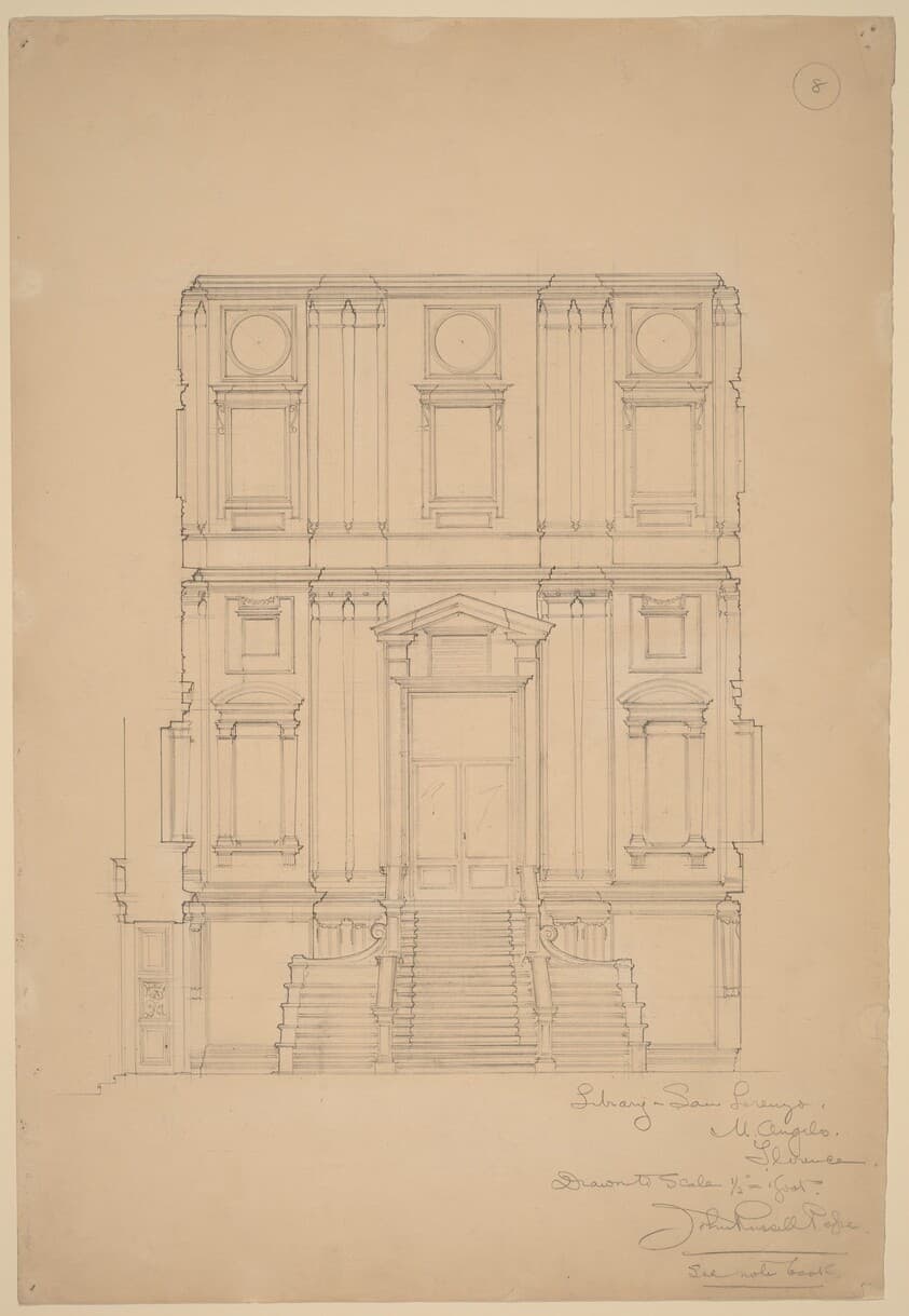 Library, San Lorenzo — John Russell Pope