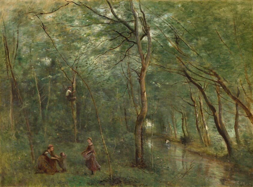 The Eel Gatherers — Jean-Baptiste-Camille Corot
