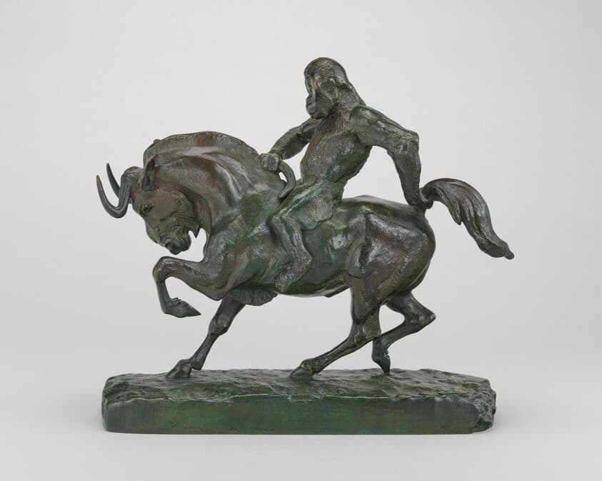 Ape Riding a Gnu — Antoine-Louis Barye