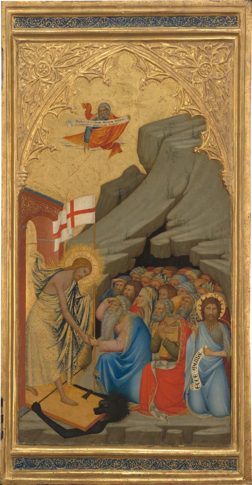 Scenes from the Passion of Christ: The Descent into Limbo [right panel] — Andrea Vanni