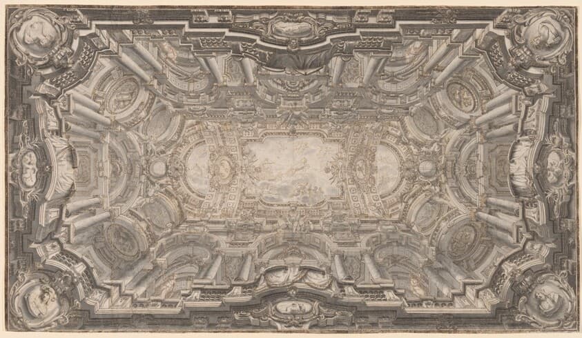 A Grand Illusionistic Ceiling — Ferdinando Galli Bibiena