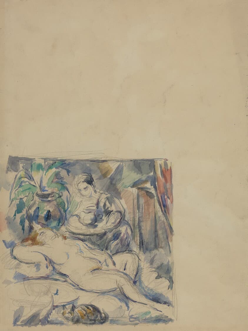 Waking Up [verso] — Paul Cezanne