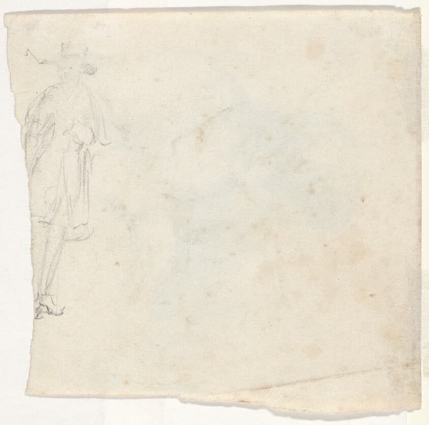 Sketch of a Standing Man [verso] — William Sidney Mount