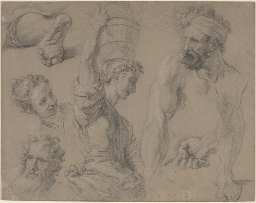 Study for Miraculous Draught of Fishes (?) — Jean-Baptiste Jouvenet