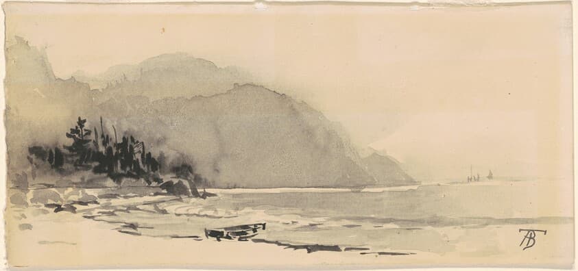 Boat on the Beach — Alfred Thompson Bricher