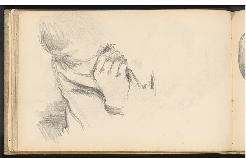 Hand and Shoulder of a Boy — Paul Cezanne