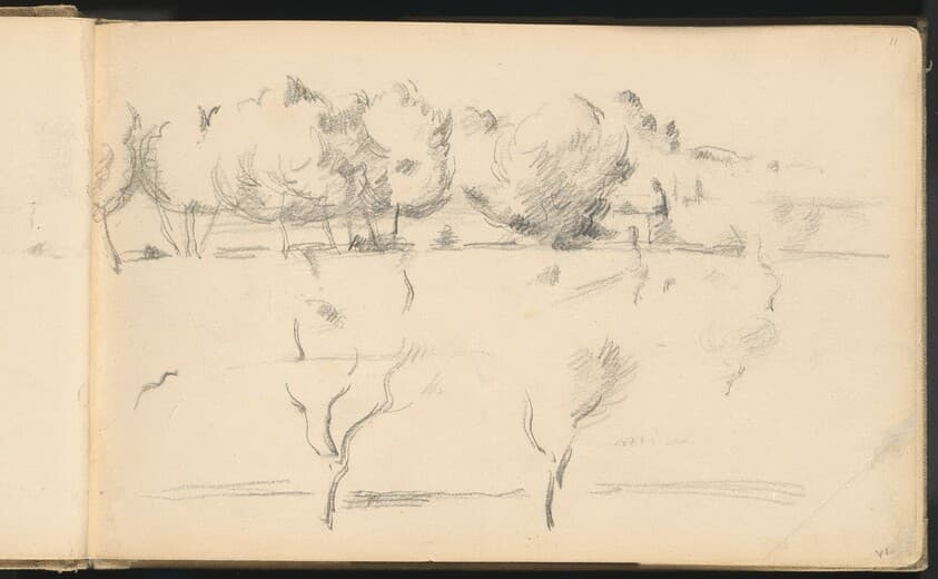 Landscape with Trees — Paul Cezanne