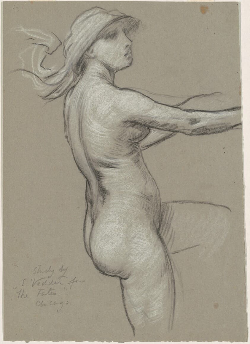 Study for "The Fates Gathering in the Stars" — Elihu Vedder