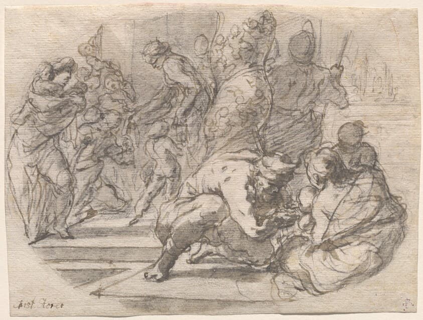 The Generosity of Empress Pulcheria — Johann Christoph Storer