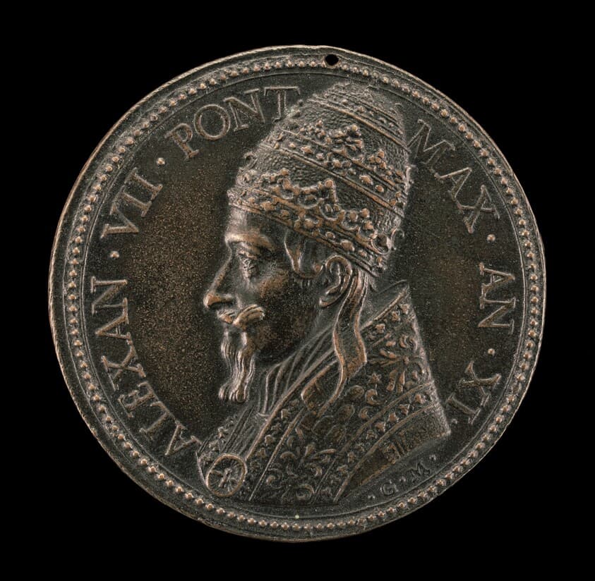 Alexander VII (Fabio Chigi, 1599-1667), Pope 1655 [obverse] — Gasparo Morone Mola