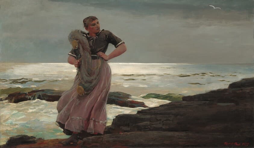 A Light on the Sea — Winslow Homer
