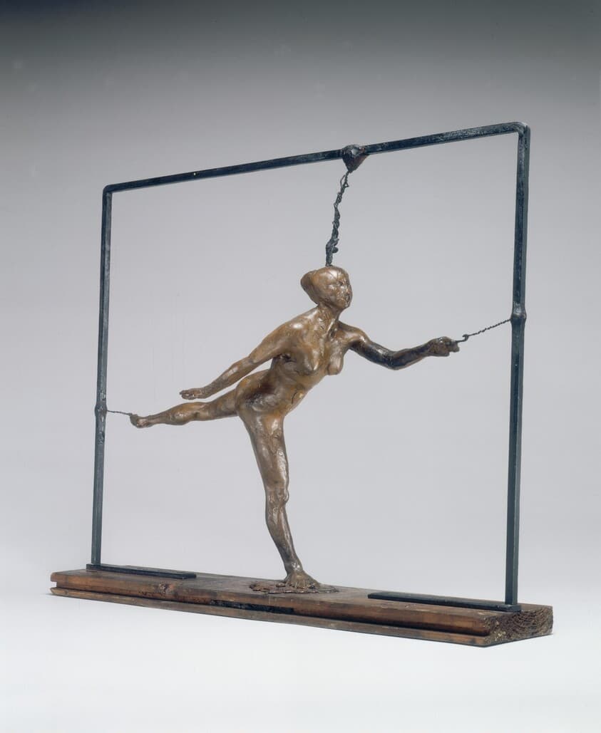 Arabesque over the Right Leg, Left Arm in Front — Edgar Degas