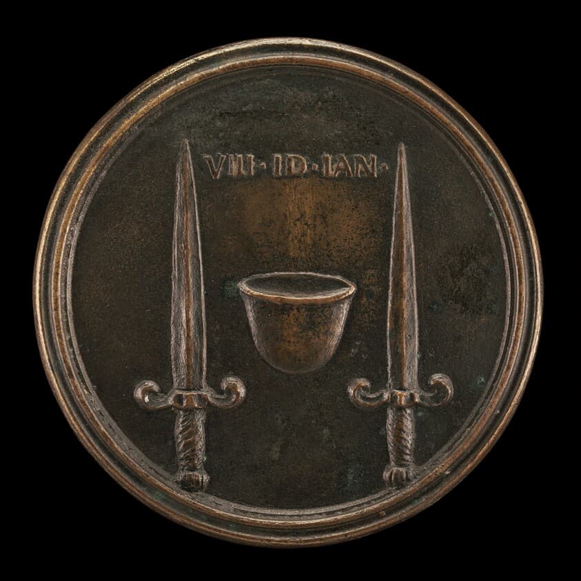 Cap of Liberty between Daggers [reverse] — Antonio Francesco Selvi