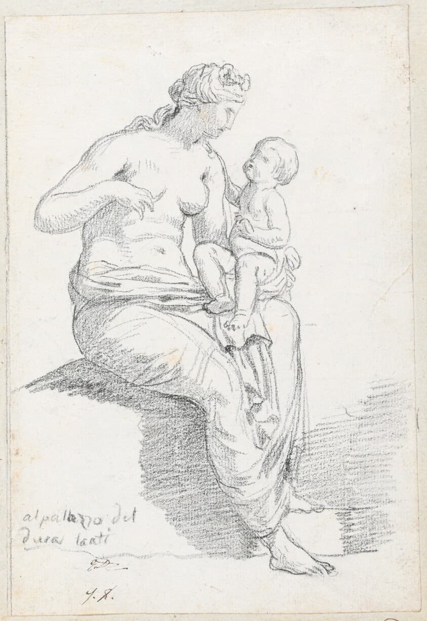 Leucothea, Side View — Jacques-Louis David