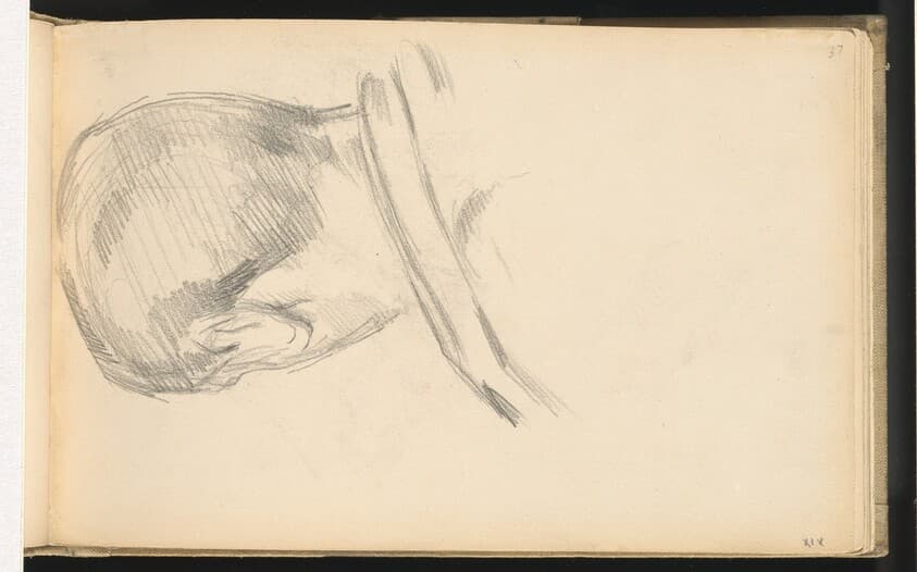 Head of a Boy Seen from Behind — Paul Cezanne