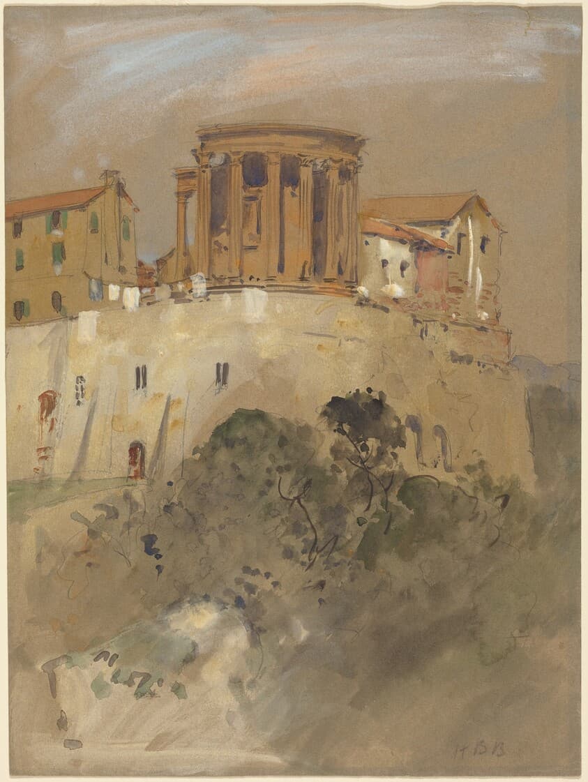 Temple of Vesta at Tivoli — Hercules Brabazon Brabazon