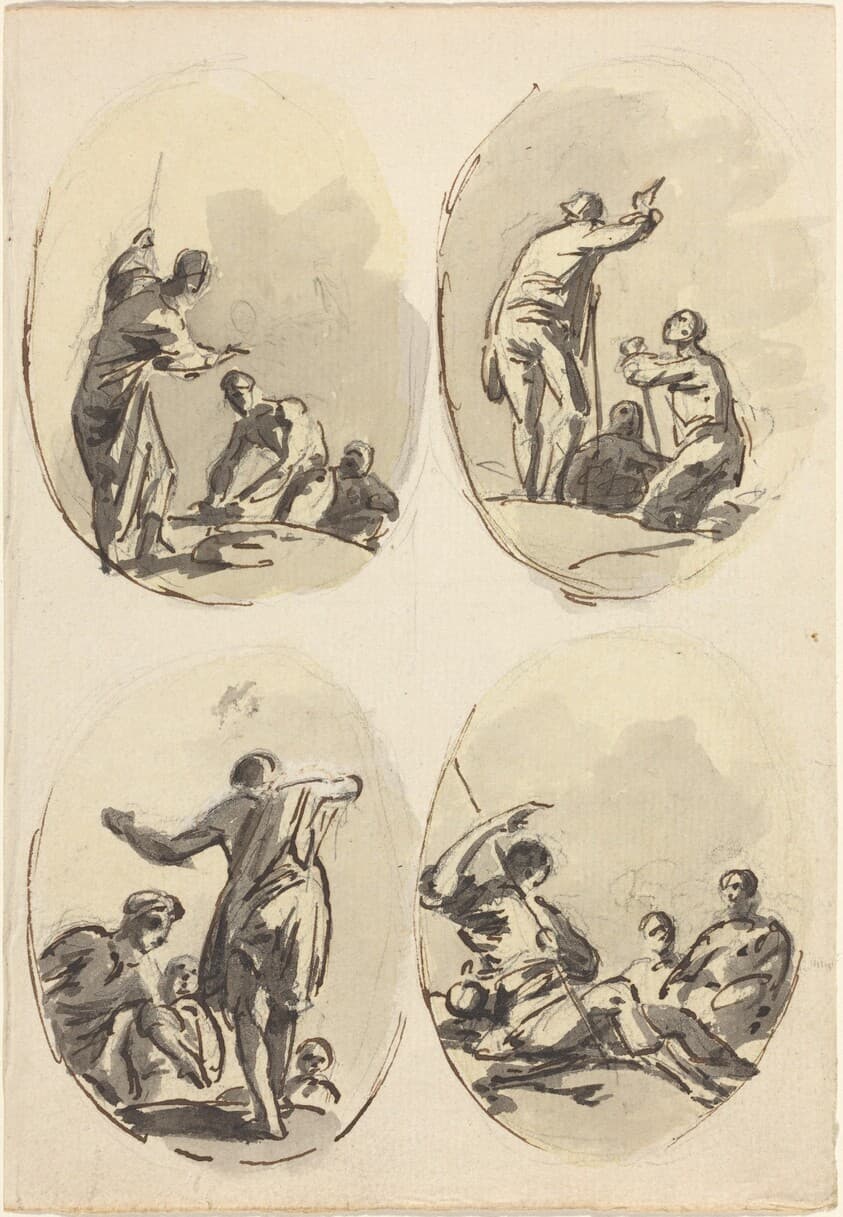 Four Oval Compositions — Sawrey Gilpin