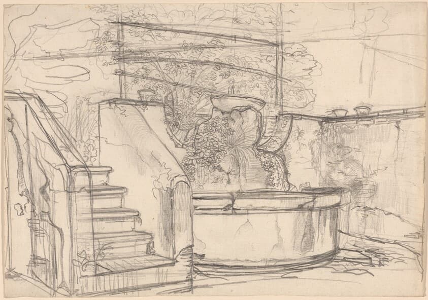 Corner of a Garden Court — Friedrich Salathé