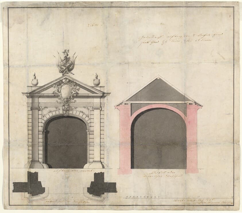 Design for a City Gate in Trier — Balthasar Neumann