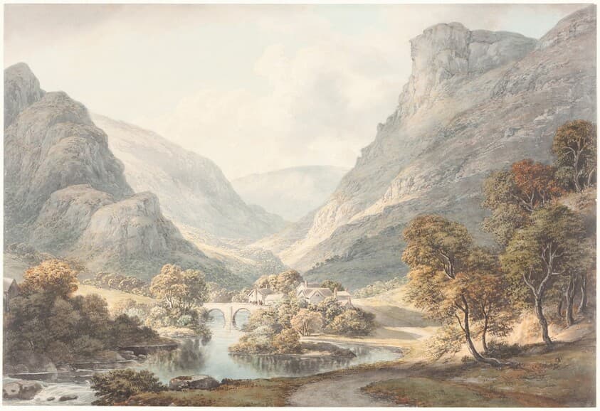 A View of Dovedale — John Glover