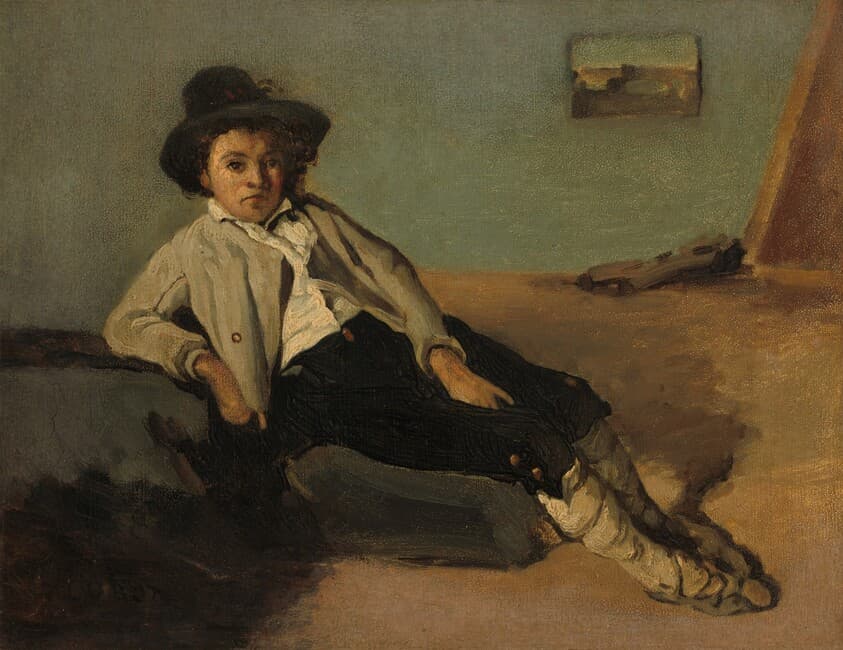 Italian Peasant Boy — Jean-Baptiste-Camille Corot