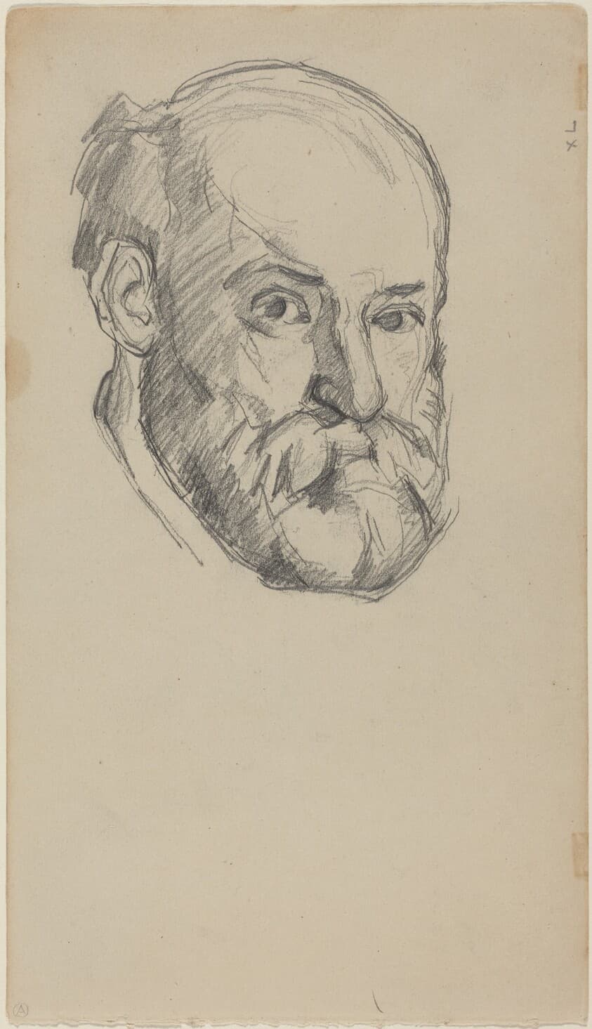 Self-Portrait [recto] — Paul Cezanne
