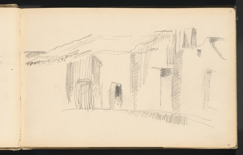 Study of Houses — Paul Cezanne