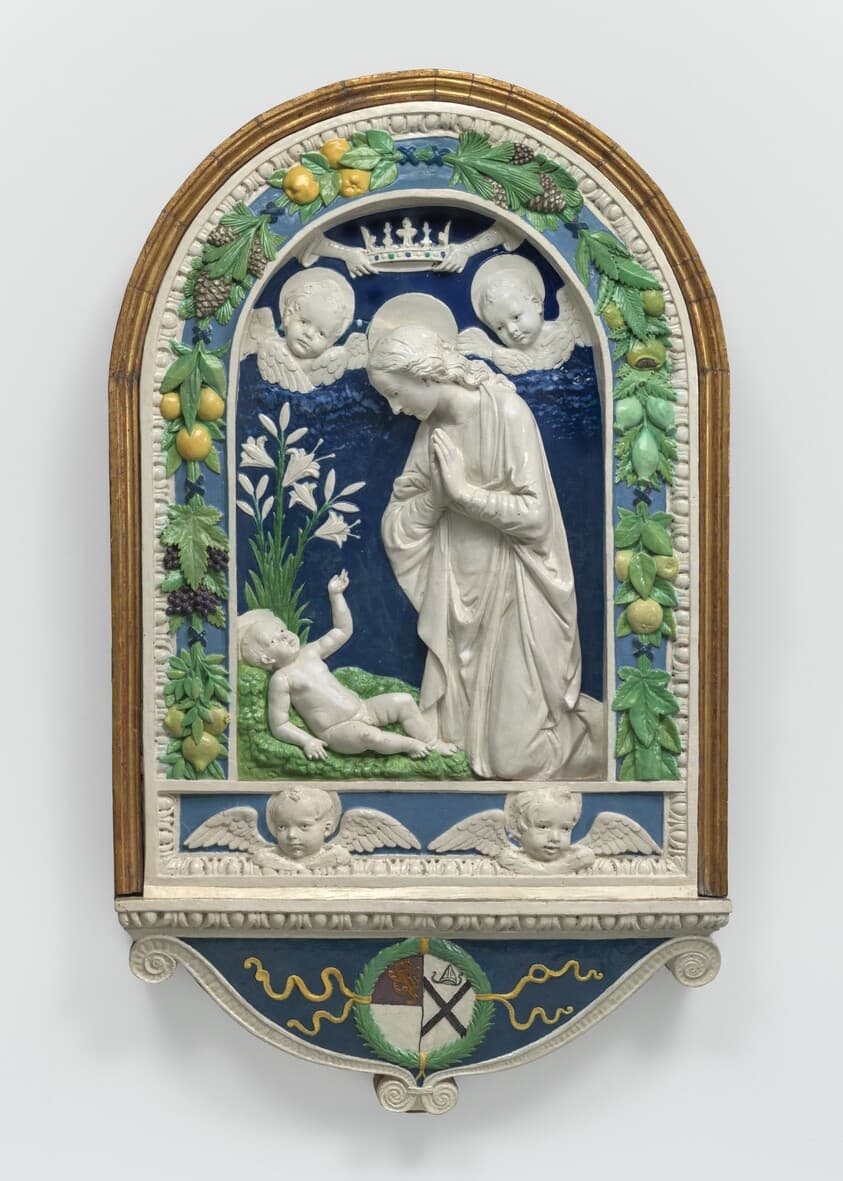 The Adoration of the Child — Andrea della Robbia