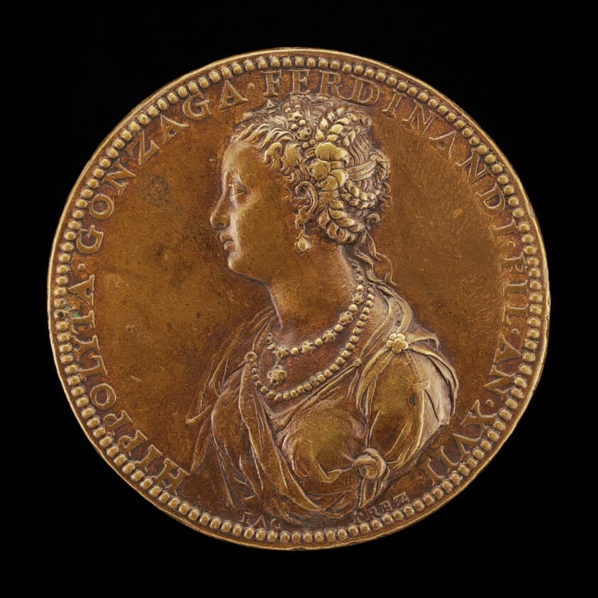 Ippolita Gonzaga, 1535-1563, Daughter of Ferdinando [obverse] — Jacopo Nizzola da Trezzo