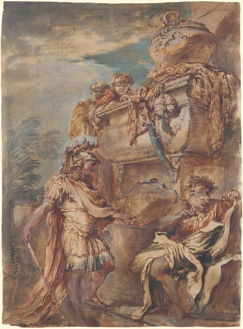 Alexander at the Tomb of Cyrus — Giovanni Benedetto Castiglione