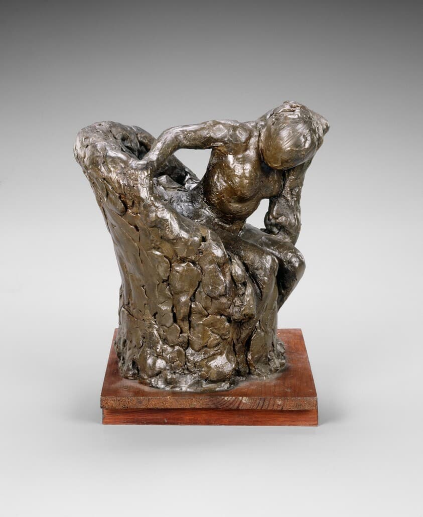 Woman Seated in an Armchair, Wiping Her Neck — Edgar Degas