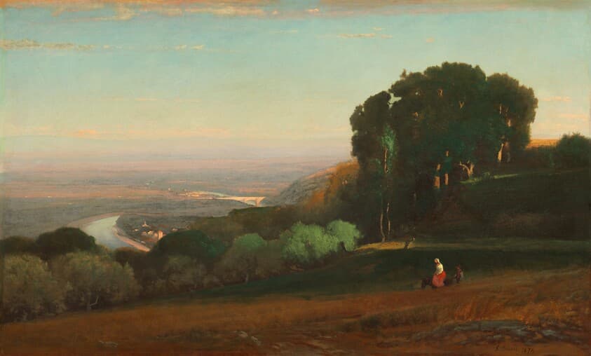 View of the Tiber near Perugia — George Inness