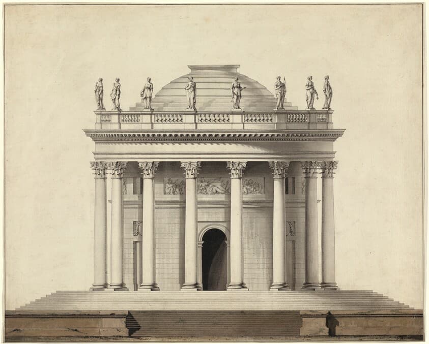 A Classical Temple — Louis Gustave Taraval