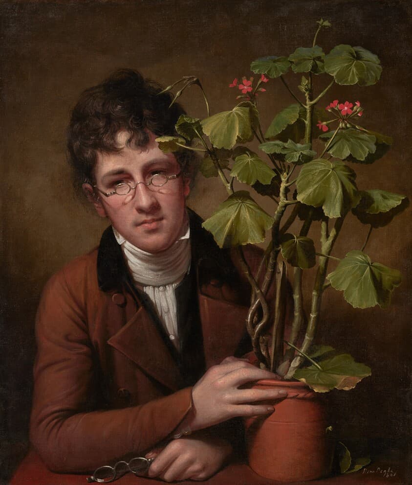 Rubens Peale with a Geranium — Rembrandt Peale