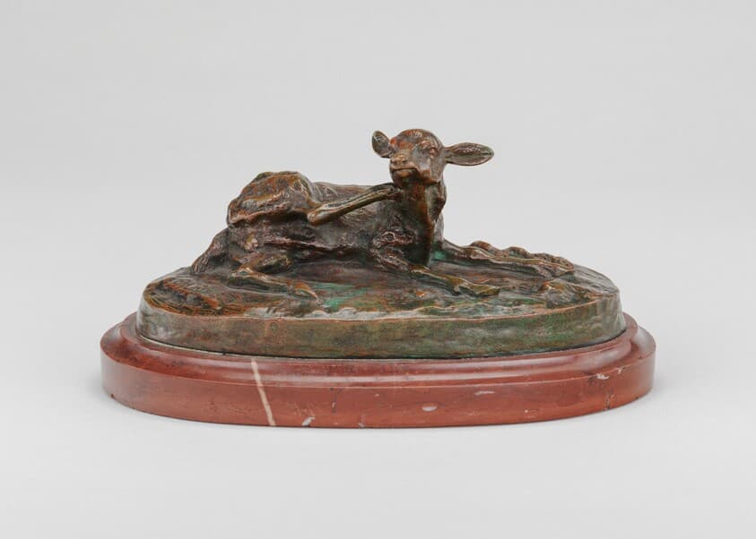 Fawn Scratching — Antoine-Louis Barye