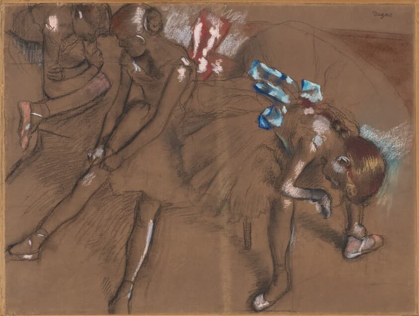 Three Dancers Resting — Edgar Degas