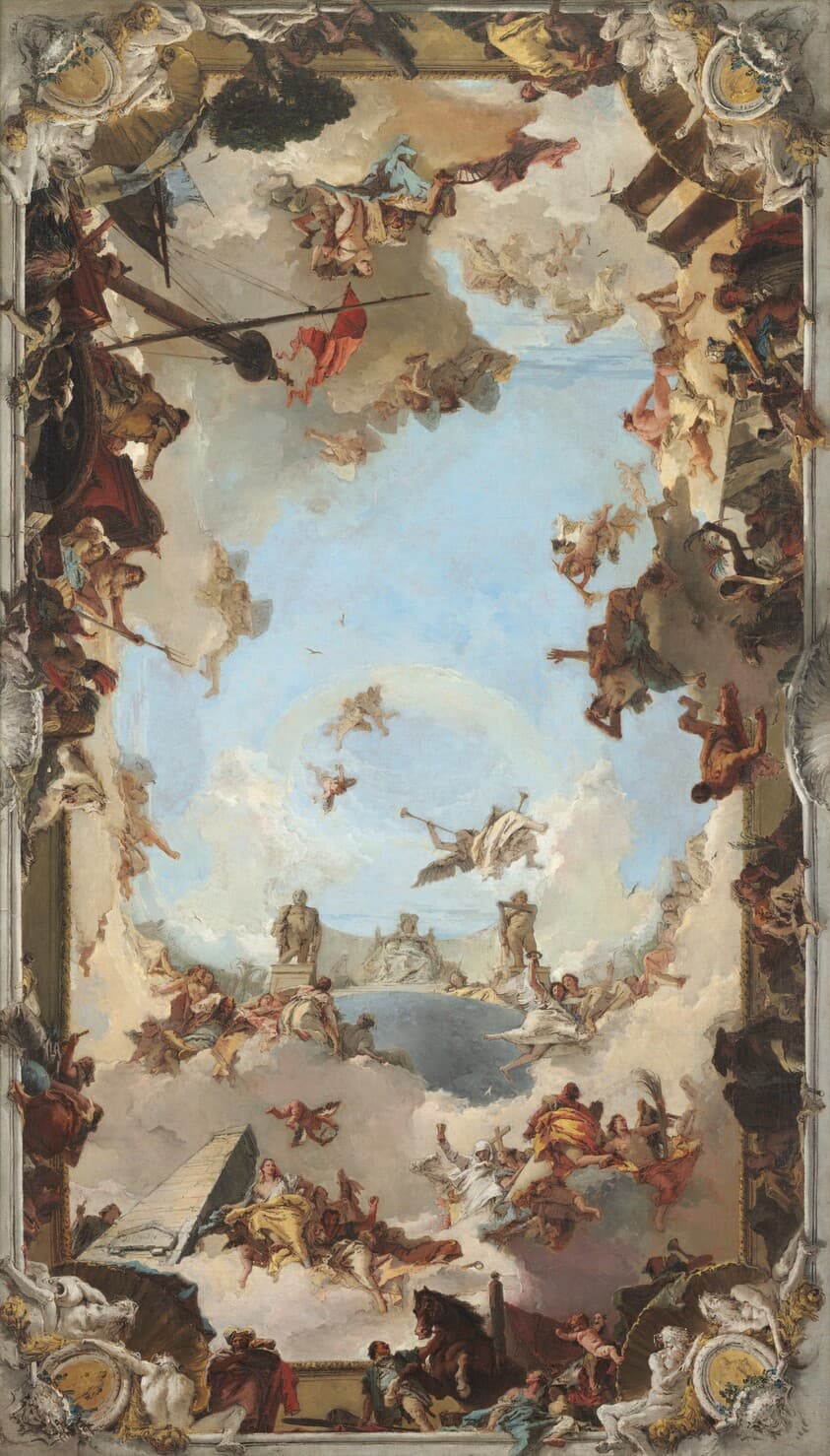 Wealth and Benefits of the Spanish Monarchy under Charles III — Giovanni Battista Tiepolo