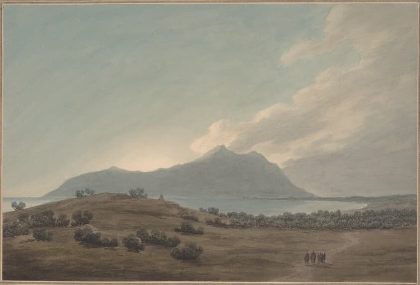 Monte Circeo at Sunset — John Robert Cozens