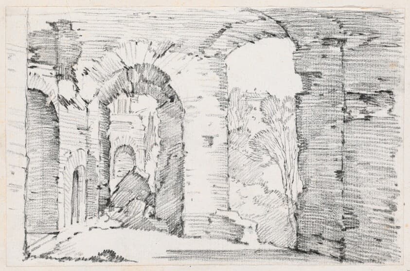 Arched Passageways of a Ruined Building — Joseph-Marie Vien