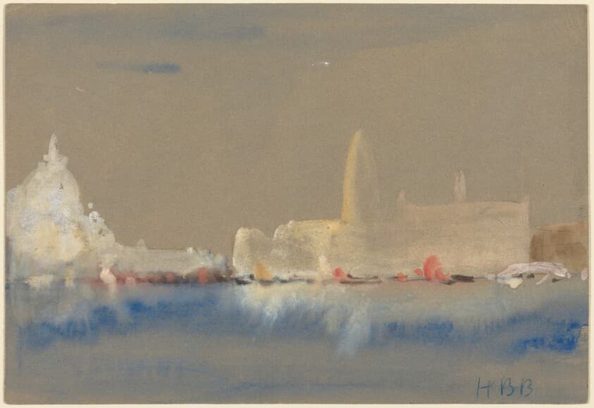 The Salute and the Palazzo Ducale from the Bacino di San Marco — Hercules Brabazon Brabazon