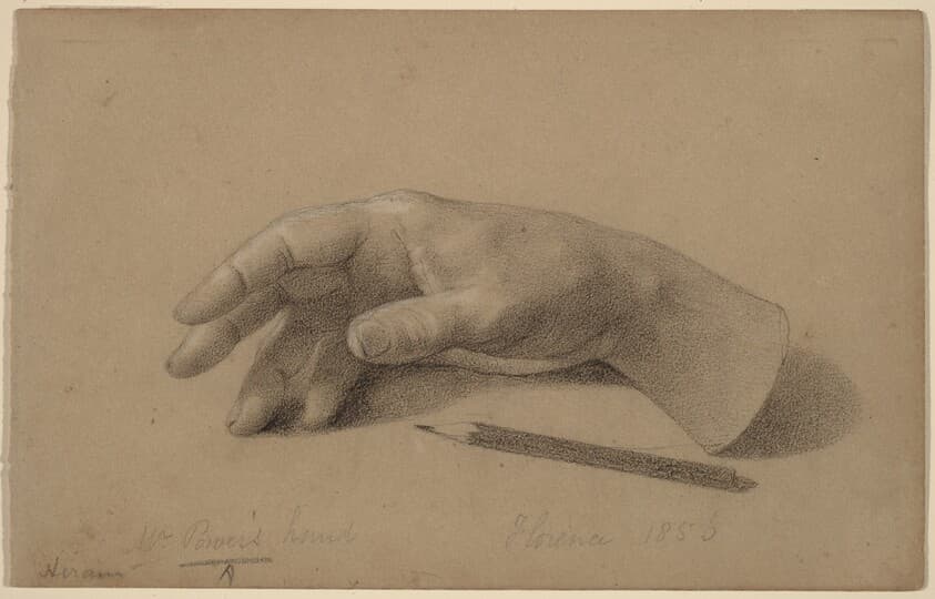 Study of a Hand — Hiram Powers