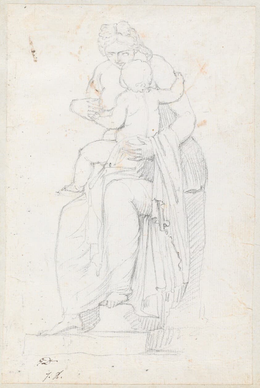 Leucothea, Front View — Jacques-Louis David
