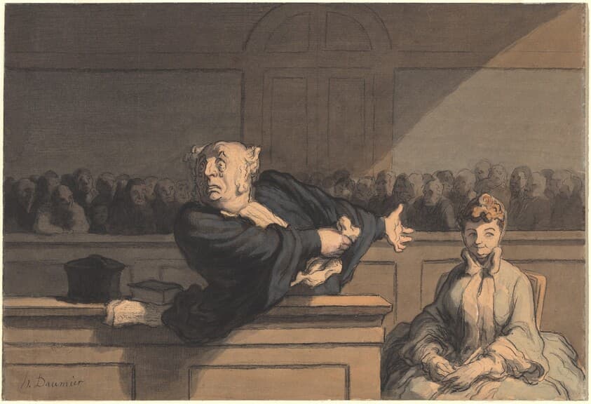 Le Défenseur (Counsel for the Defense) — Honoré Daumier
